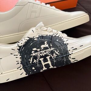 Men’s Hermes Quicker Black Splash Sneaker